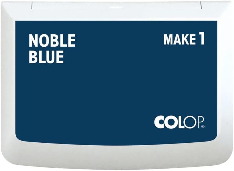Colop Make Series, Ink Stamp Pads, with Non-Toxic Premium Ink, Water-Based Acid-Free (Noble Blue, Make 1-1-15/16" x 3-1/2") - Image 1